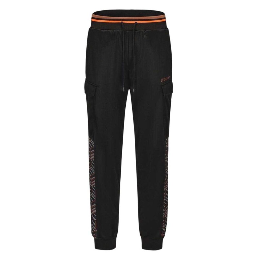 Everlast Mens Geometric Pattern Slim Joggers / Black
